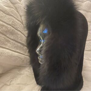 Max mara hooded beanie scarf